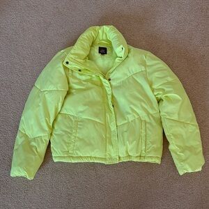 Wild Fable Bright Yellow Puffer Jacket